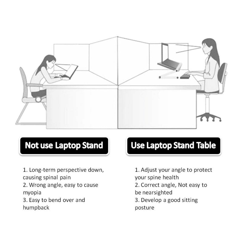 Laptop Stand- Stand for Laptop- Foldable Laptop Stand Ergonomic Desk Tablet Holder