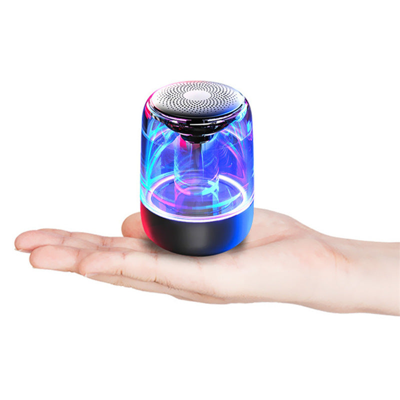Speaker- Portable Speakers Bluetooth Column Wireless Bluetooth Speaker Powerful Bass Radio with Variable Color LED Light