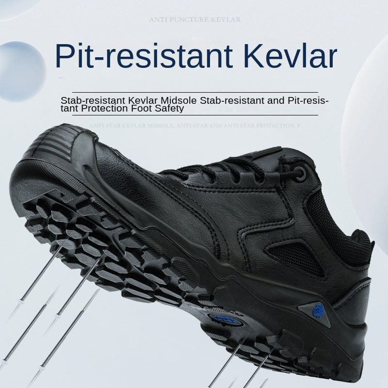Safety Shoes - Custom Cowhide Leather Puncture & Impact Resistant Safety Work Shoes