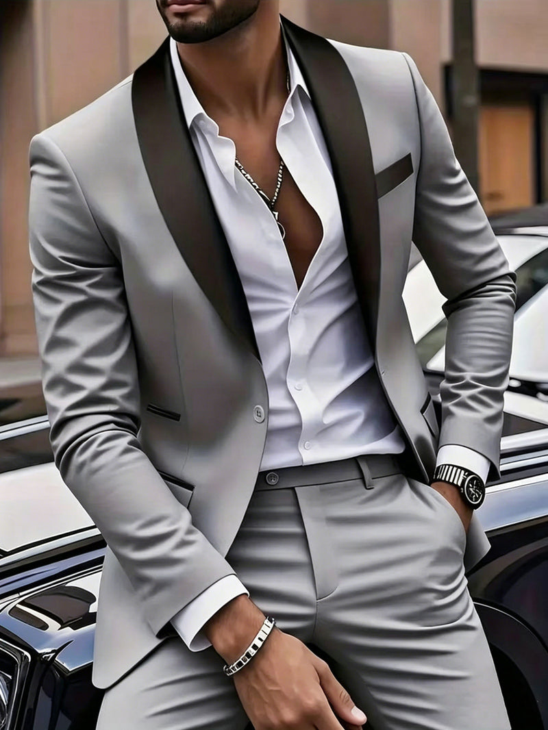 Men's Blazer- Men's Fashionable And Versatile Slim-fit Casual Blazer