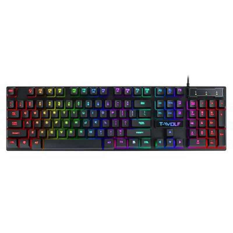 Gaming Keyboard- Gaming Usb Luminous Wired Keyboard Floating Manipulator