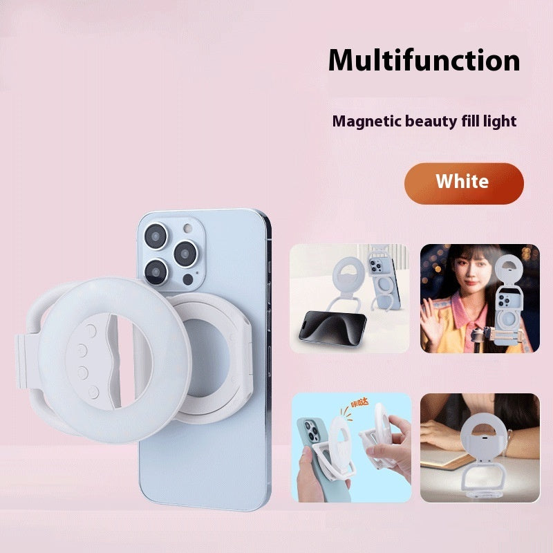 Magnetic Phone Case Light- Portable Magnetic Phone Case Multifunctional Beauty Fill Light