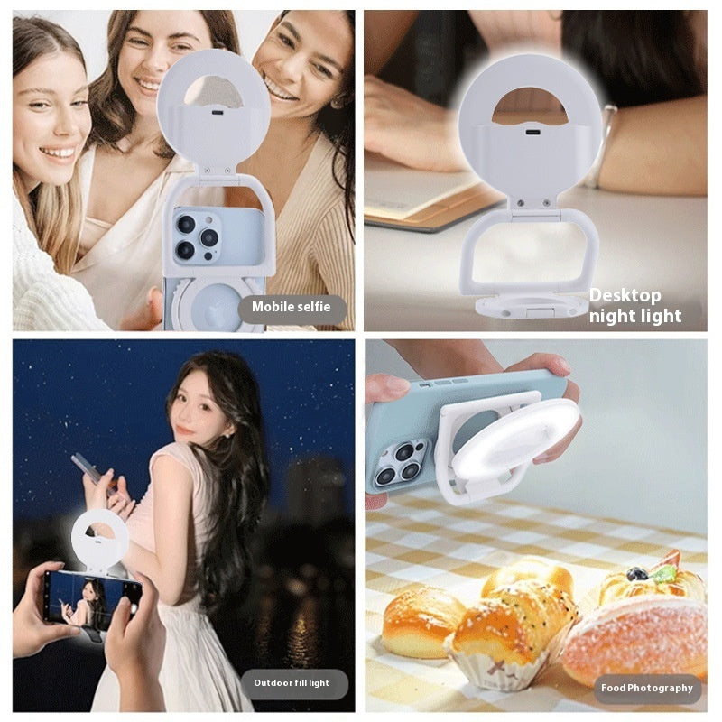 Magnetic Phone Case Light- Portable Magnetic Phone Case Multifunctional Beauty Fill Light