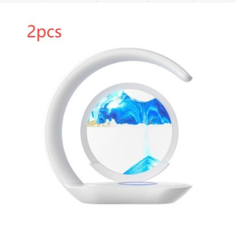 Stand Light- Creative Desktop Wireless Charger Fast Sand Painting Light