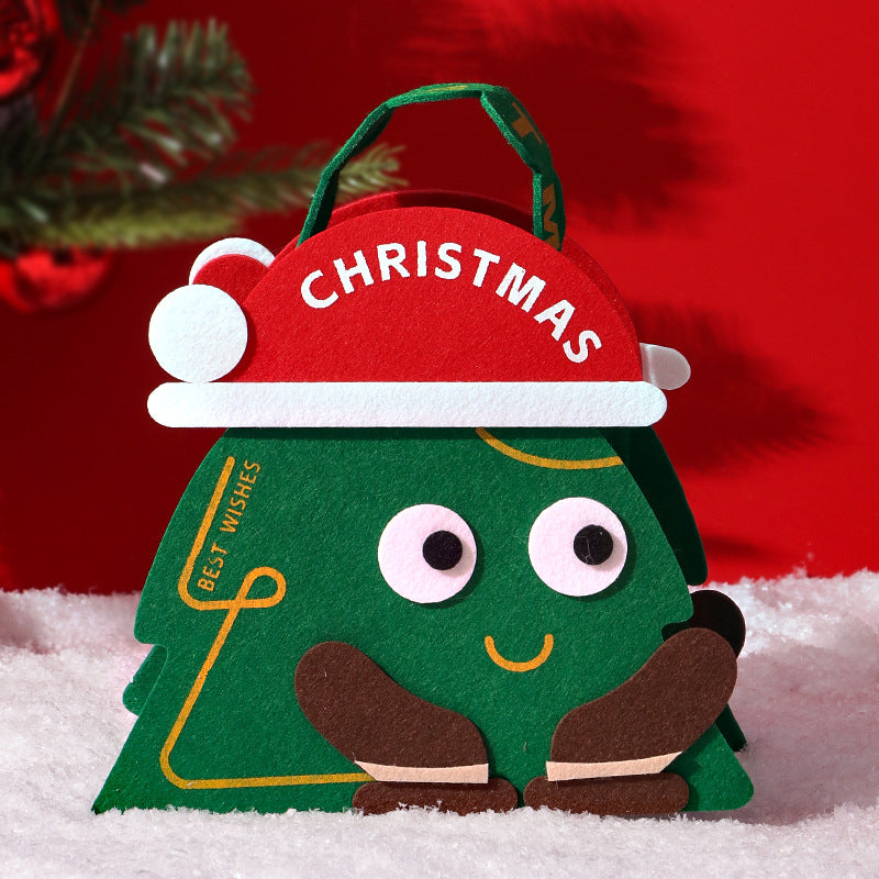 Christmas Gift- Christmas Gift Felt Bag Gift Cartoon Gift Packaging