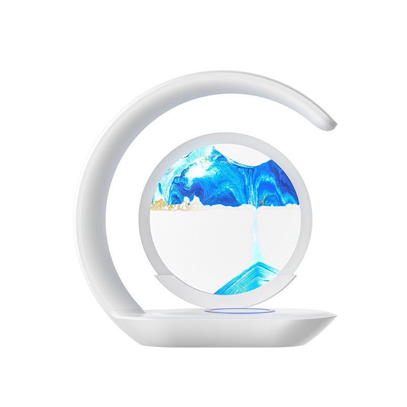 Stand Light- Creative Desktop Wireless Charger Fast Sand Painting Light