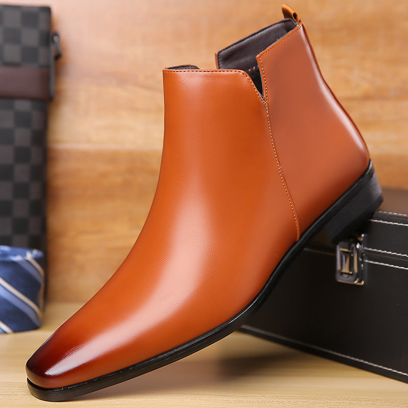 Chelsea Boots- Men's Chelsea Boots Foreign Trade Pointed Toe