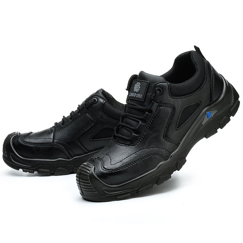 Safety Shoes - Custom Cowhide Leather Puncture & Impact Resistant Safety Work Shoes