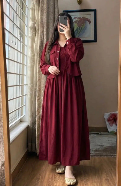 Georgette Two Piece Gown set