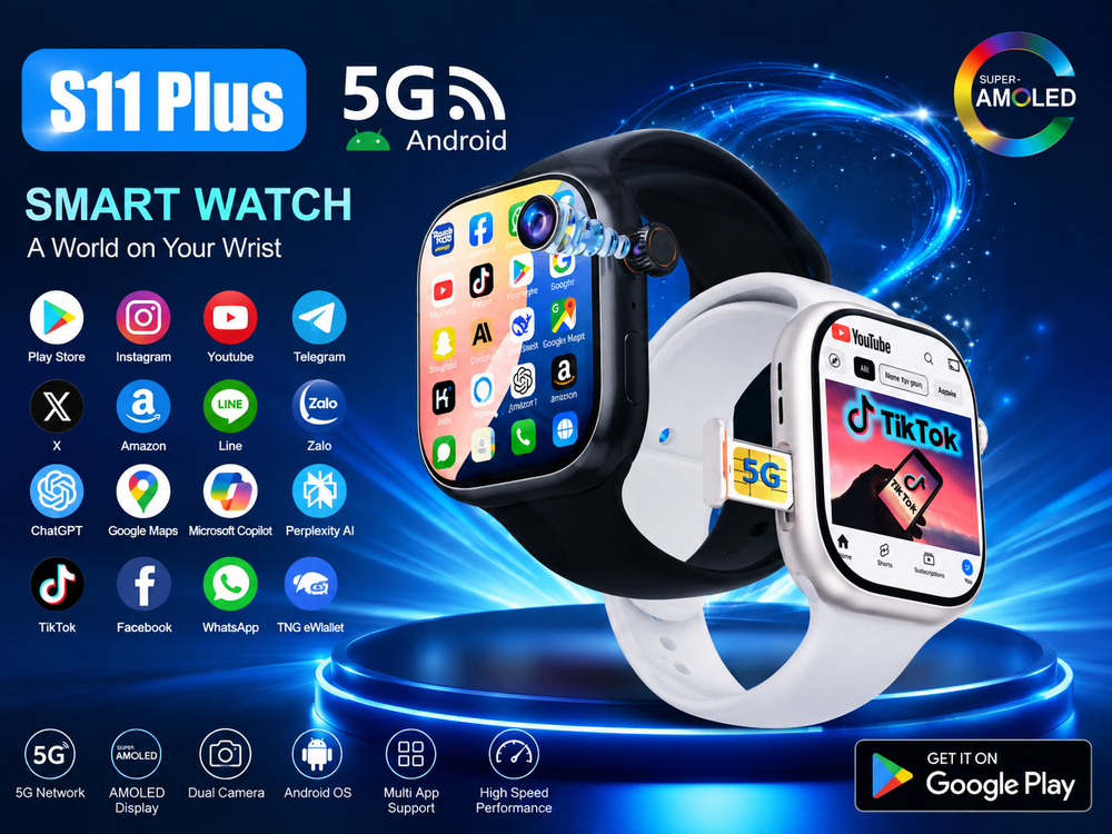 S11 Plus 5G Smart Watch – 32GB + 256GB