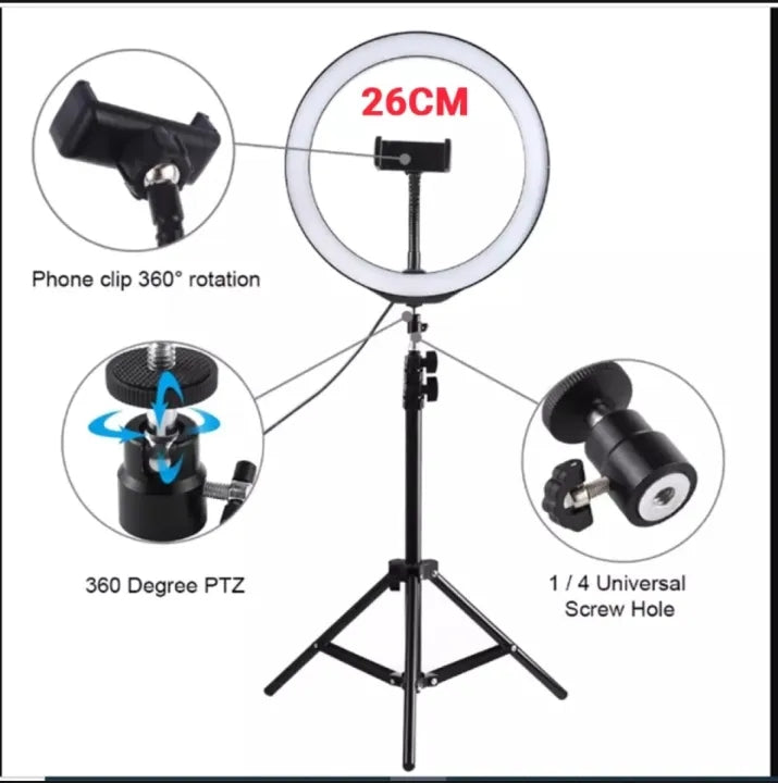 12 inch Selfie LED Ring Light with Tripod Stand ring lights with stand