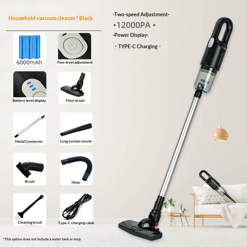 Mini Cordless Handheld 2-in-1 Suction & Mopping Vacuum Cleaner, High Power Strong Suction For Home & Pet Hair