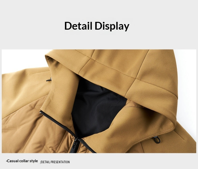 Jacket For Men- Men's Lightweight White Duck Down Jacket