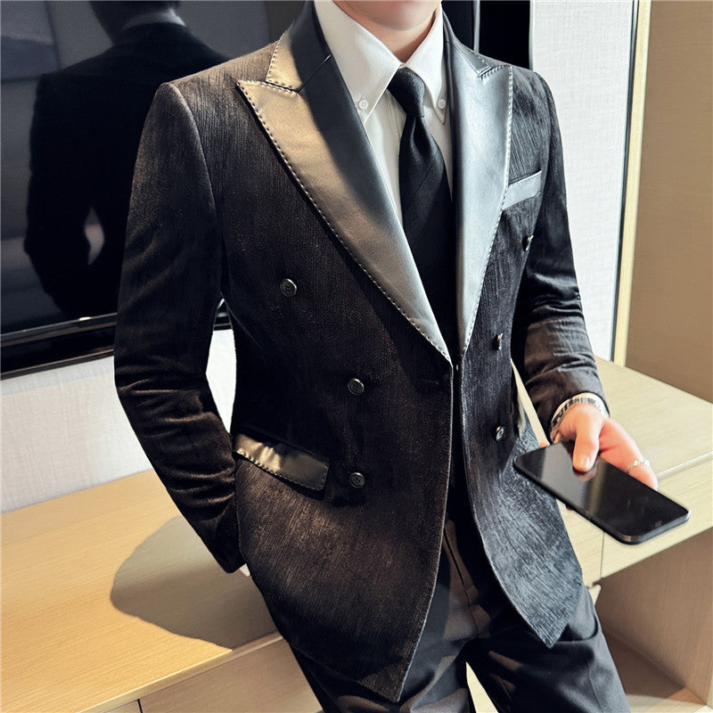 Men's Suit- Men's Corduroy Suit Jacket Slim Fit