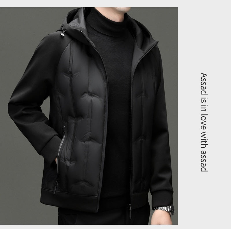 Jacket For Men- Men's Lightweight White Duck Down Jacket