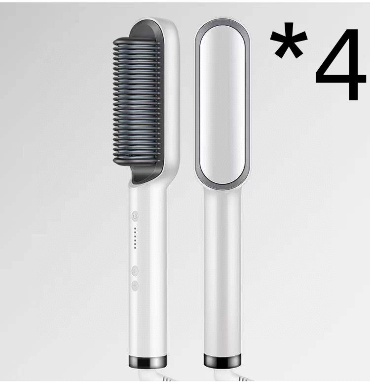 2-in-1 Straightener- New 2 In 1 Hair Straightener Hot Comb Negative Ion Curling Tong Dual-purpose Electric Hair Brush