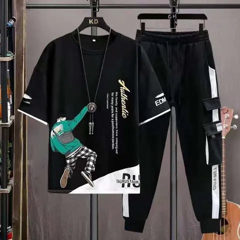 Half Sleeve T-Shirt & Trouser Set