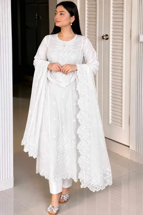 Embroidery Three Piece