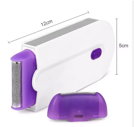 2 in 1 Electric Women Trimmer USB Rechargeable Induction Light Female Hair Remover Painless Shave Mini Shaver Body Face Shaver
