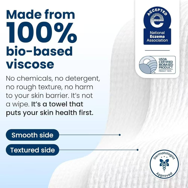 Towels- Wipes- 50-piece Pack Of Disposable Soft Cotton Facial Cleansing Wipes Boxed