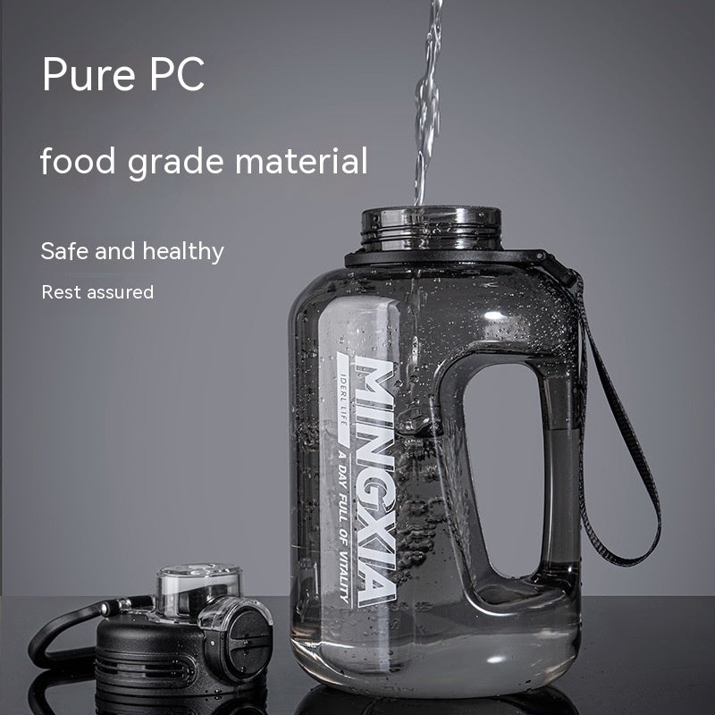 Large Capacity Plastic Water Cup Portable Outdoor Sports