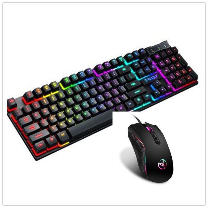 Gaming Keyboard- Gaming Usb Luminous Wired Keyboard Floating Manipulator