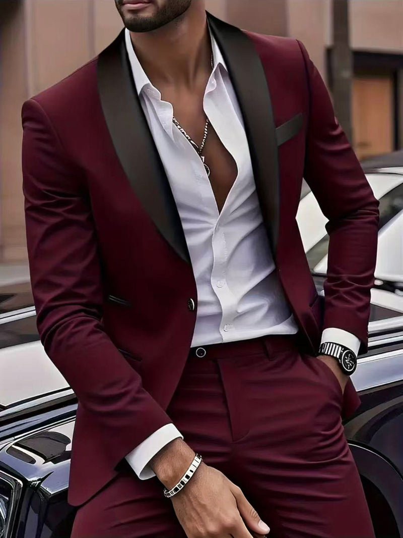 Men's Blazer- Men's Fashionable And Versatile Slim-fit Casual Blazer