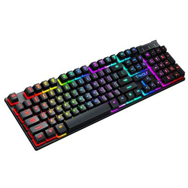 Gaming Keyboard- Gaming Usb Luminous Wired Keyboard Floating Manipulator