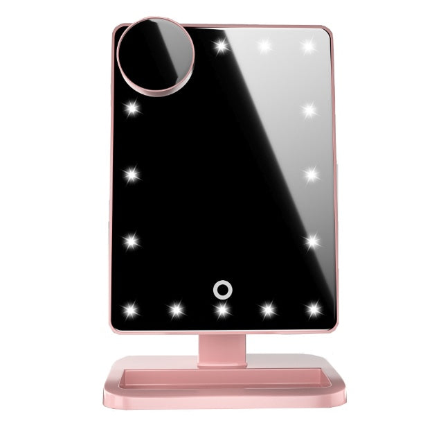 Mirror- Touch Screen Makeup Mirror With 20 LED Light Bluetooth Music Speaker 10X Magnifying Mirrors Lights