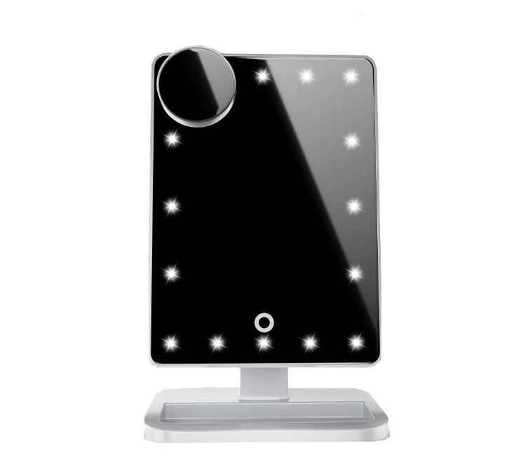 Mirror- Touch Screen Makeup Mirror With 20 LED Light Bluetooth Music Speaker 10X Magnifying Mirrors Lights