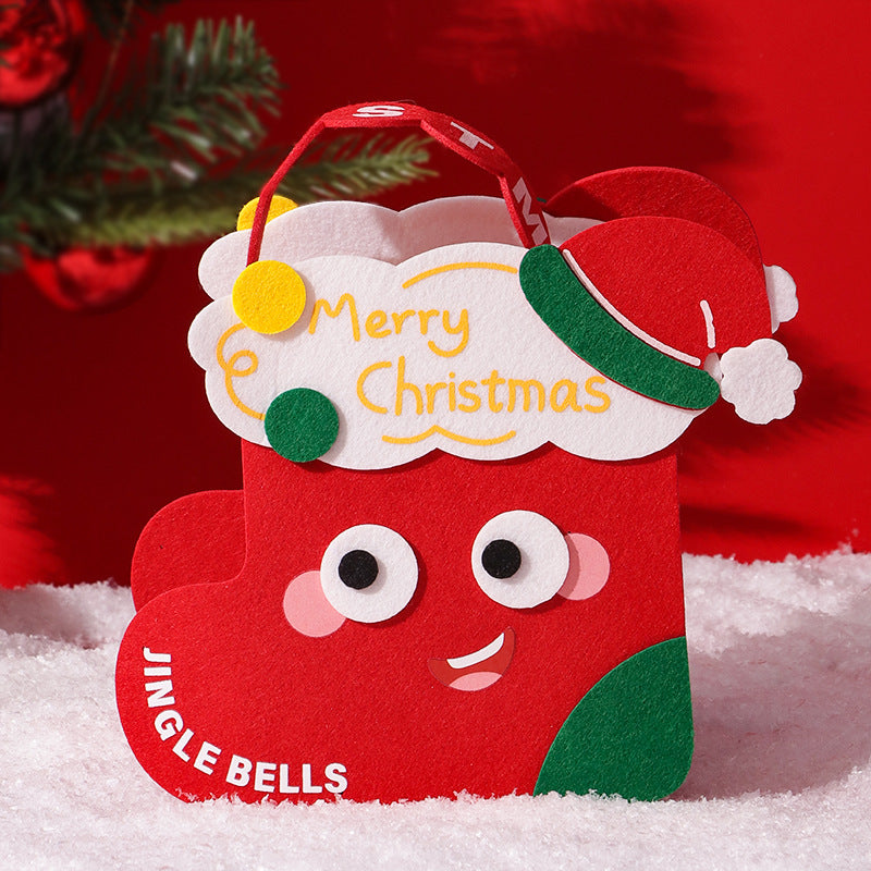 Christmas Gift- Christmas Gift Felt Bag Gift Cartoon Gift Packaging