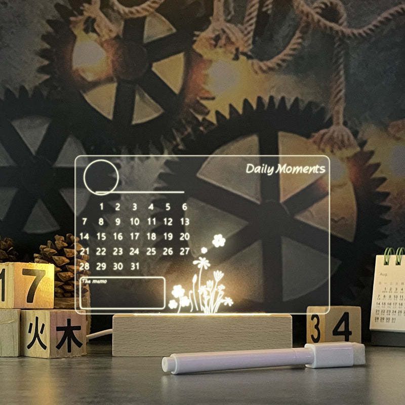 Light With Pen- Creative Note Board Creative Led Night Light USB Message Board Holiday Light With Pen Gift For Children Girlfriend Decoration Night Lamp