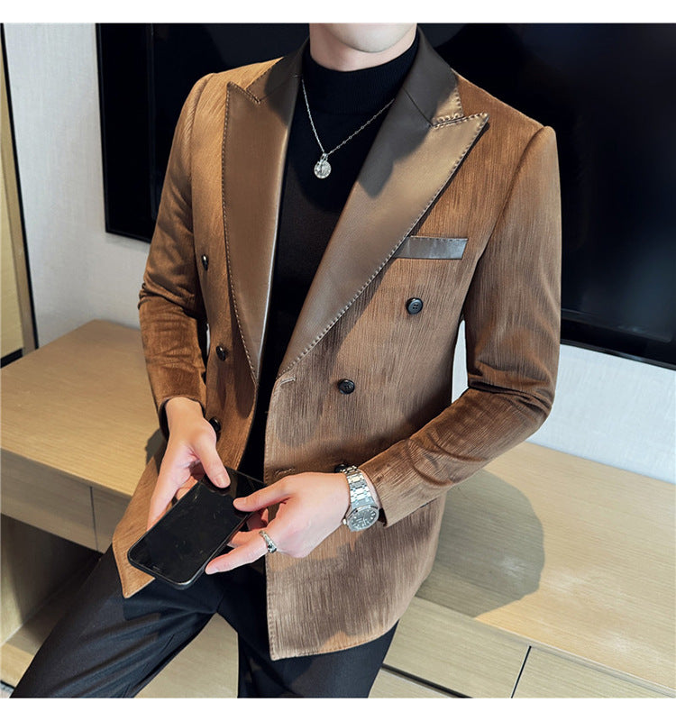Men's Suit- Men's Corduroy Suit Jacket Slim Fit