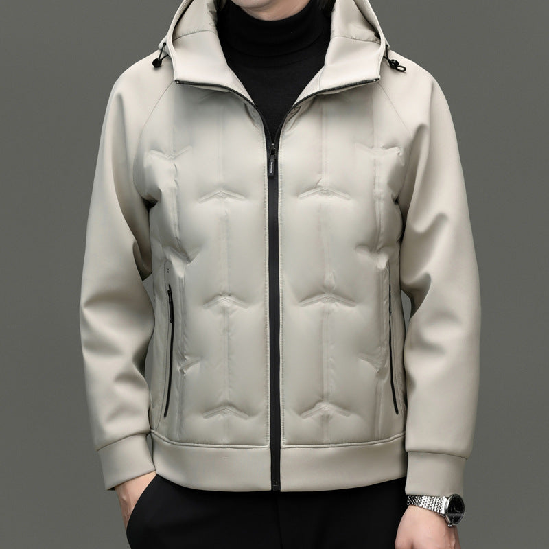 Jacket For Men- Men's Lightweight White Duck Down Jacket
