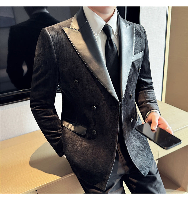Men's Suit- Men's Corduroy Suit Jacket Slim Fit