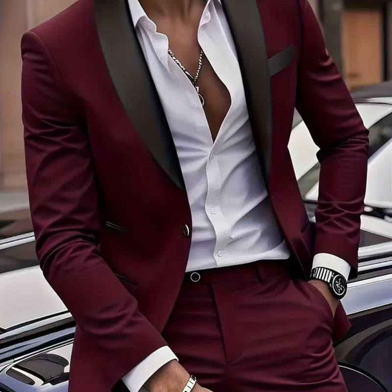 Men's Blazer- Men's Fashionable And Versatile Slim-fit Casual Blazer