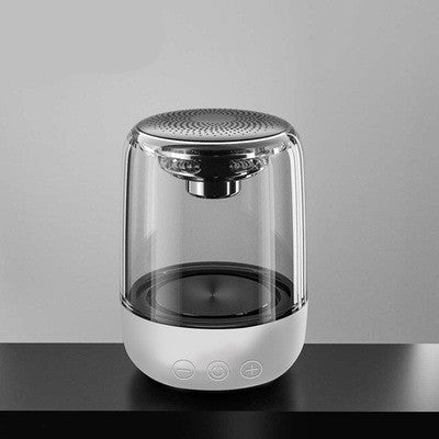 Speaker- Portable Speakers Bluetooth Column Wireless Bluetooth Speaker Powerful Bass Radio with Variable Color LED Light