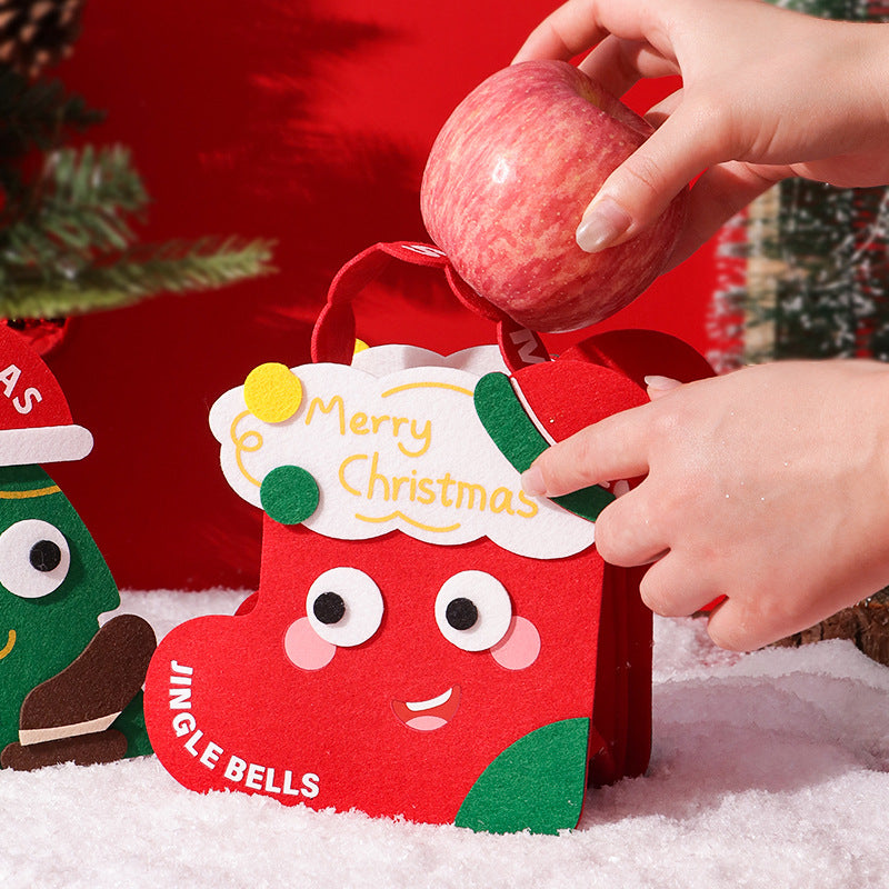 Christmas Gift- Christmas Gift Felt Bag Gift Cartoon Gift Packaging