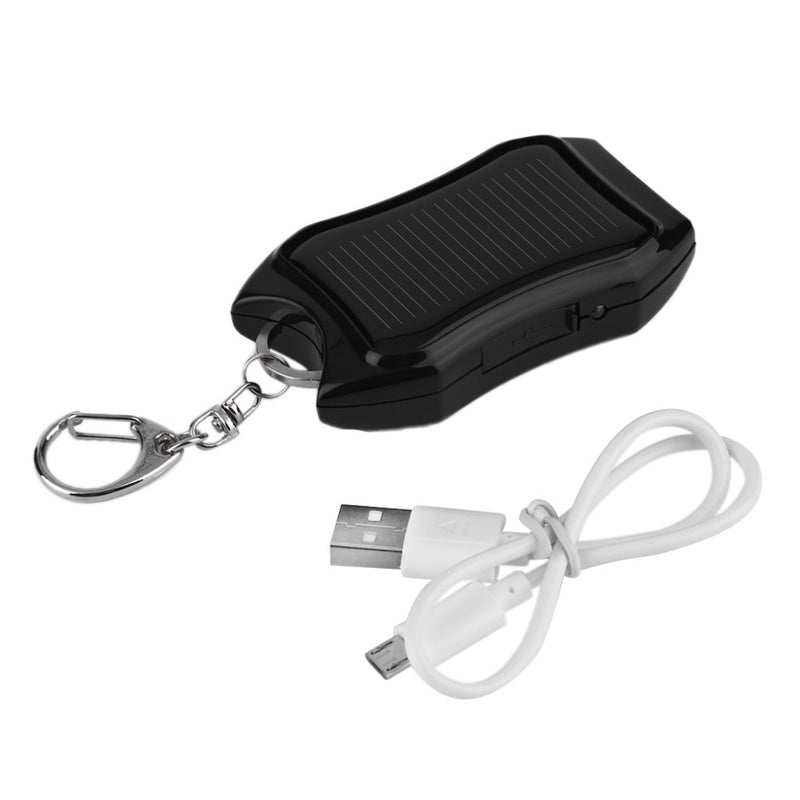 Power Bank- Solar Mobile Phone Power Bank  Flashlight Keychain Power