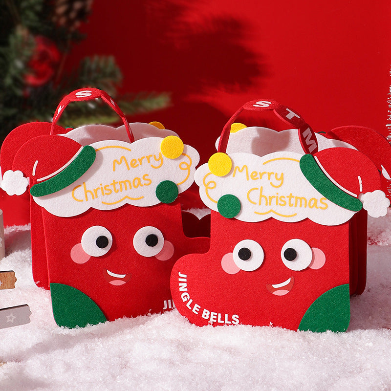 Christmas Gift- Christmas Gift Felt Bag Gift Cartoon Gift Packaging