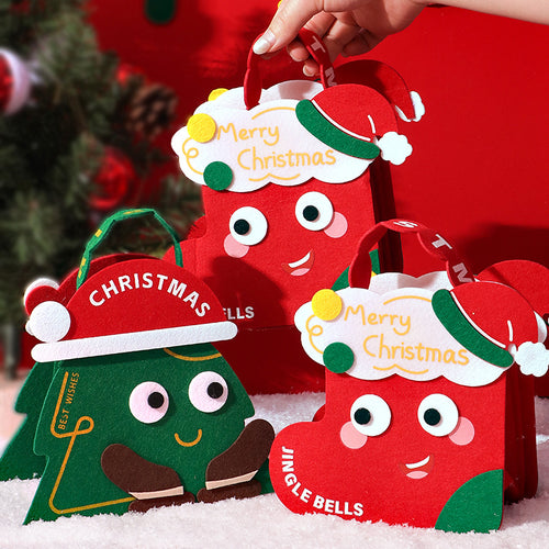Christmas Gift- Christmas Gift Felt Bag Gift Cartoon Gift Packaging