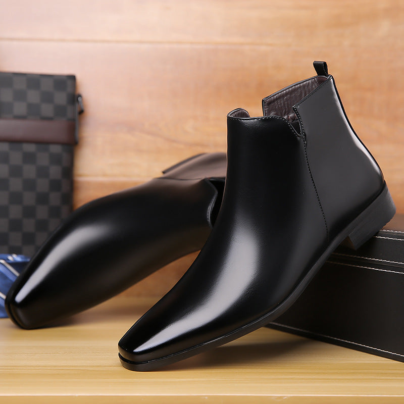 Chelsea Boots- Men's Chelsea Boots Foreign Trade Pointed Toe