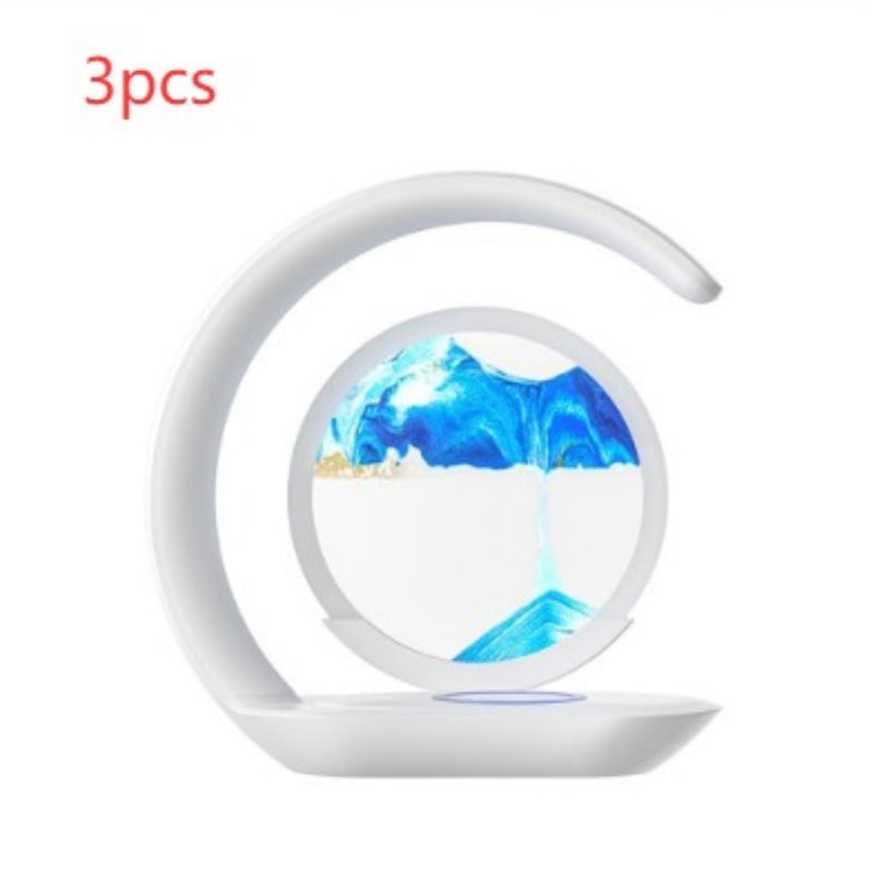 Stand Light- Creative Desktop Wireless Charger Fast Sand Painting Light