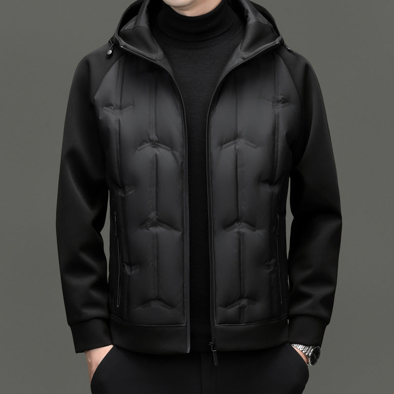 Jacket For Men- Men's Lightweight White Duck Down Jacket