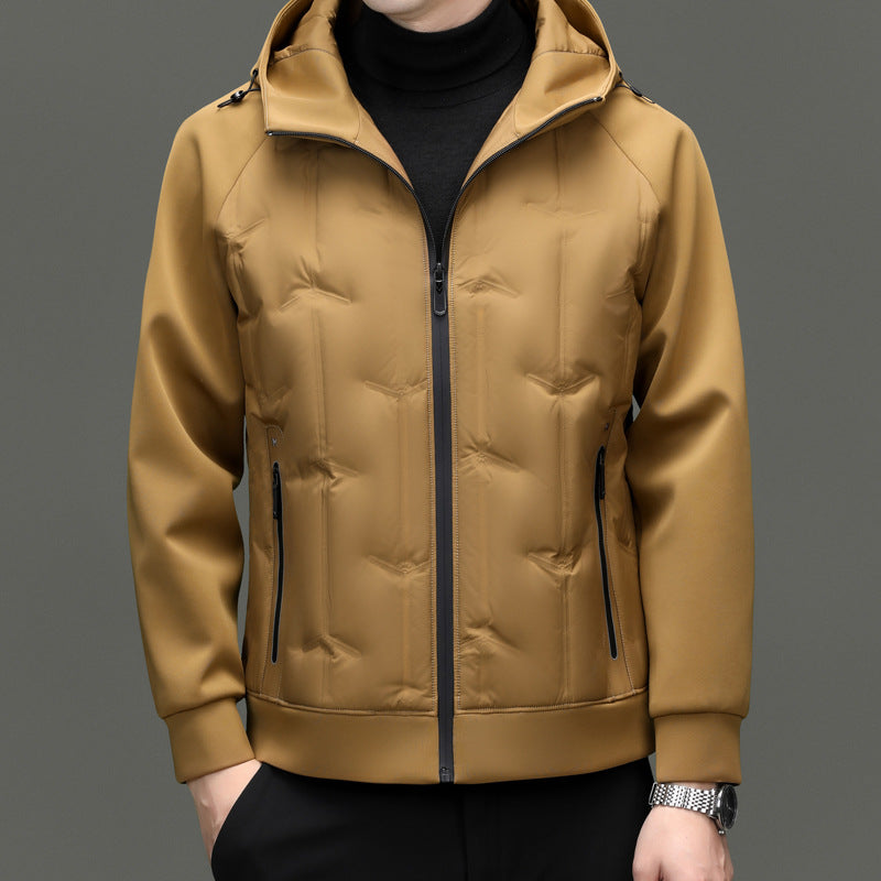 Jacket For Men- Men's Lightweight White Duck Down Jacket